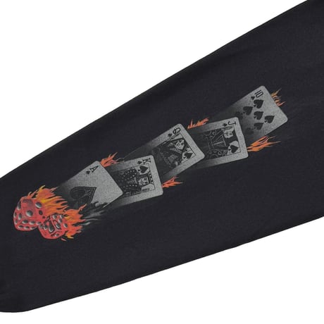 HARLEY DAVIDSON FLAMING DICE SLEEVE CARD LAS VEGAS LS XL 7114