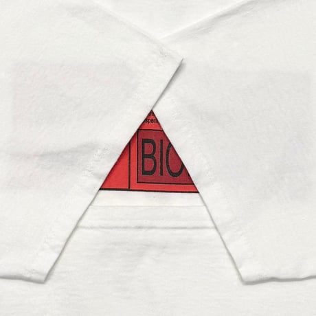 BIOHAZARD 2002 BOX LOGO BIOLOGICAL HAZARD WHITE DELTA XL 0424