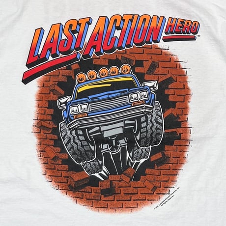 LAST ACTION HERO 1993 MOVIE PROMO BIG MISTAKE WHITE FRUIT OF THE LOOM XL 8903