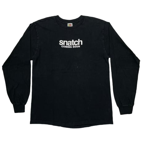 snatch MOVIE PROMO COMING SOON LS BLACK FRUIT OF THE LOOM LARGE 1783