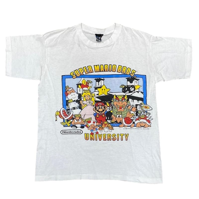 SUPER MARIO BROS UNIVERSITY 1988 Nintendo TEE W SUPER MARIO BROS UNIVERSITY 1988 Nintendo TEE W