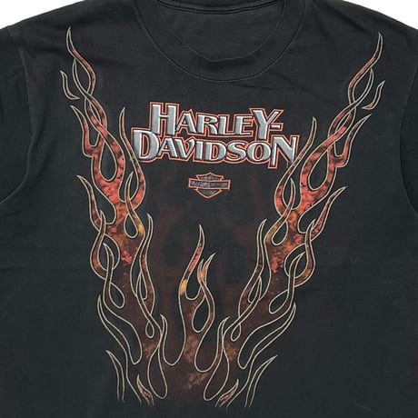 HARLEY DAVIDSON RED V FLAME SAN ANTONIO TEXAS FITS LARGE 5960