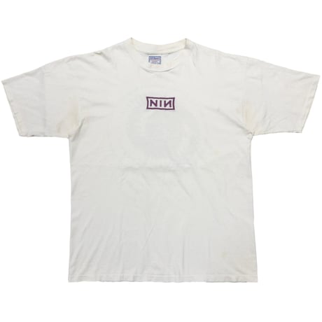 NINE INCH NAILS NIN BOX LOGO AMMONITE WHITE ALL SPORT XL 3033