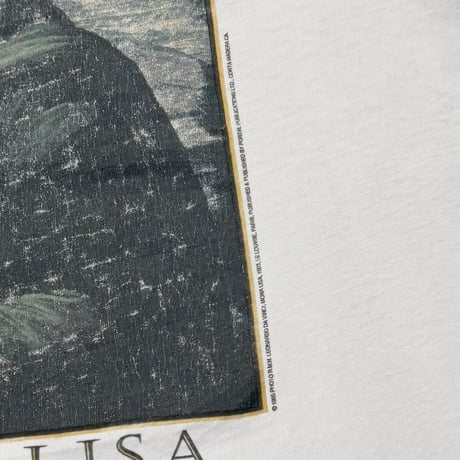 LEONARDO DA VINCH MONA LISA ART GREY HANES LARGE 6684