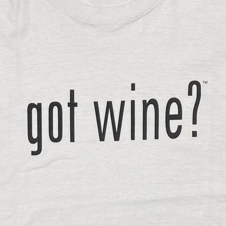 OLD & VINTAGE got wine ? 00s WHITE FRUIT OF THE LOOM XL 9469