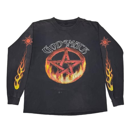 GOD SMACK PENTAGRAM FLAME LS MURINA XL 9295