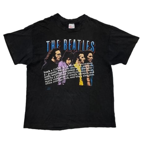 THE BEATLES rock : popular music amplified instruments HANES XL 3342