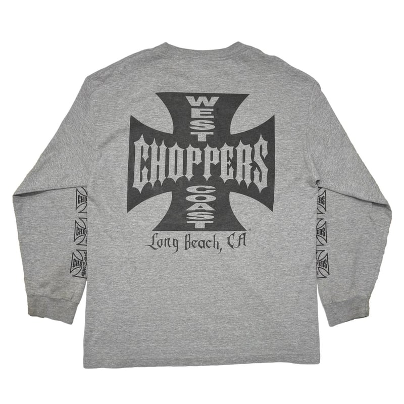 【超スペシャル】 west coast choppers アイアンクロス ロンT WEST COAST CHOPPERS IRON CROSS LONG BEACH CA AS