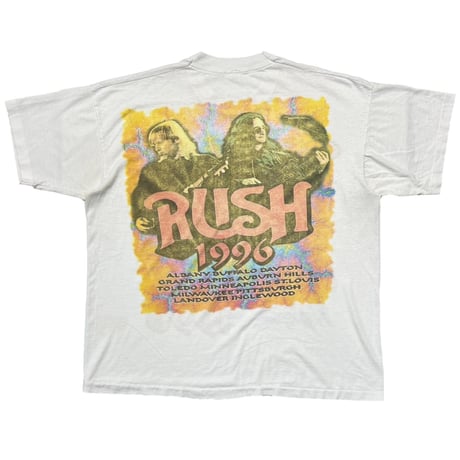 RUSH 1996 TOUR BOOTLEG WHITE FITS XL 6432