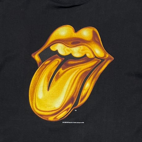 THE ROLLING STONES 1999 GOLD TONGUE BLUE THUNDER XL 4819
