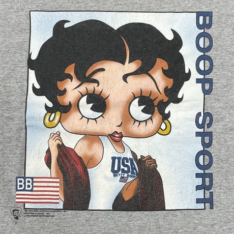 BETTY BOOP BOOP SPORT POLO SPORT PARODY GREY anvil XL 8151