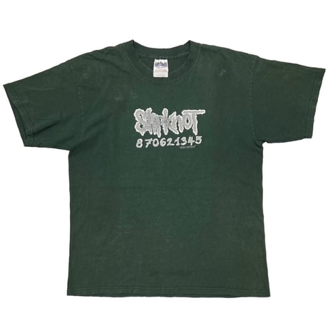 Slipknot 870621345 LOGO GREEN GILDAN LARGE 2893