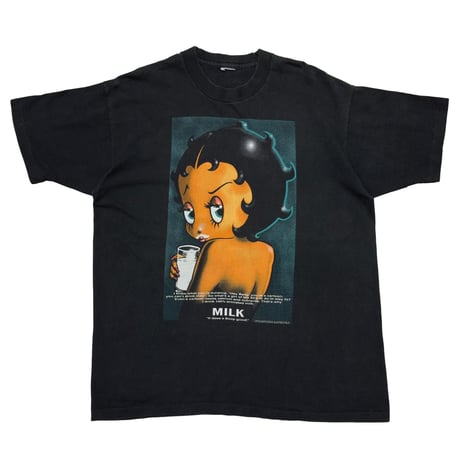 BETTY BOOP got milk ? PARODY BLACK FITS XL 8038