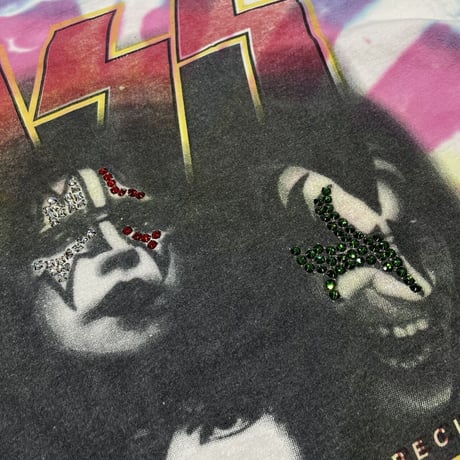 KISS TIE DYE THE FAREWELL TOUR TEE DELTA LARGE 50KH8766