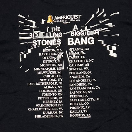 THE ROLLING STONES 2005-2006 A BIGGER BANG BLACK ANVIL LARGE 2656