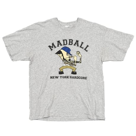 MADBALL NEW  YORK HARDCORE ASH GREY FRUIT OF THE LOOM LARGE 9743