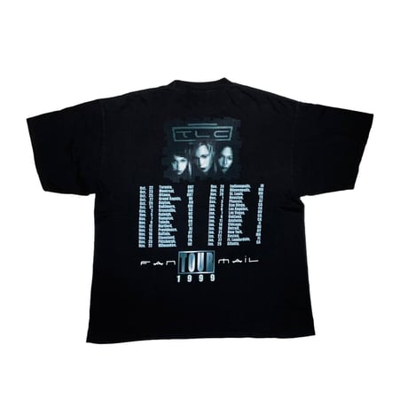 TLC FAN MAIL 1999 OFFICIAL TEE BLACK GIANT XL 0902