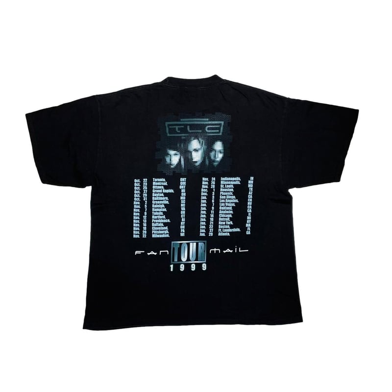 TLC FAN MAIL 1999 OFFICIAL TEE BLACK GIANT XL 0...