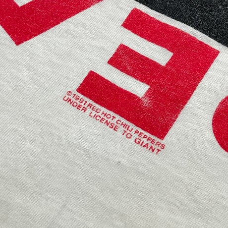 RED HOT CHILI PEPPERS 1991 DOUBLE SIDE Aztec WHITE GIANT FITS XL 1866