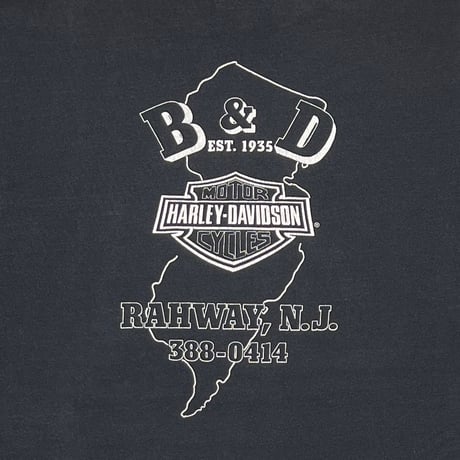 HARLEY DAVIDSON WOLF LEGENDS LIVE WHERE LEGENDS ROAM B&D RAHWAY, N.J. XXL 1873
