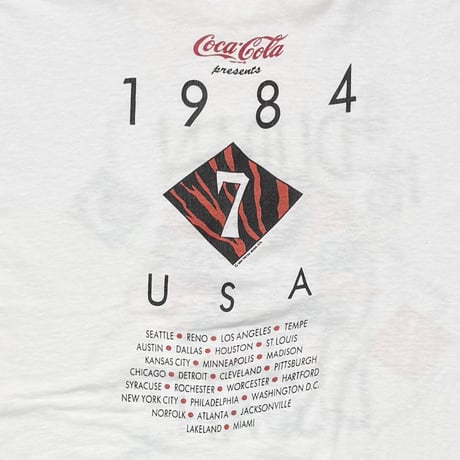 DURAN DURAN 1984 USA COCACOLA SLEEVELESS WHITE SCREEN STARS XL 8473