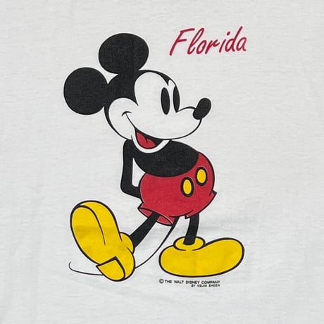DISNEY VINTAGE MICKEY MOUSE FLORIDA WHITE FITS LARGE 7358