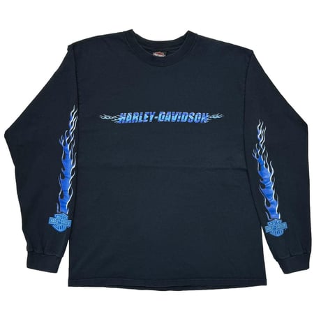 HARLEY DAVIDSON	BLUE FLAME LOGO OGDEN UTAH LS LARGE 5370