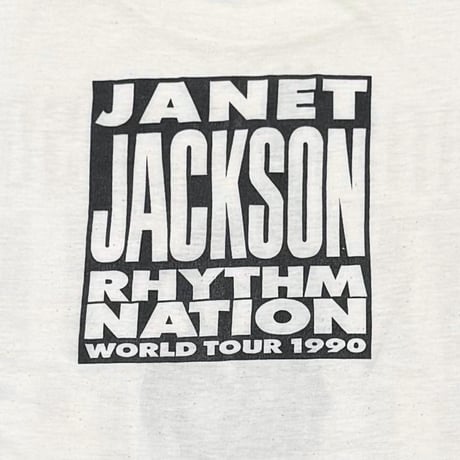 JANET JACKSON RHYTHM NATION WORLD TOUR 1990 TOPTEE LARGE 5313