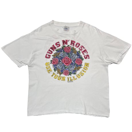 GUNS N' ROSES USE YOUR ILLUSION TOUR 1991 WHITE BROCKUM XL 1641