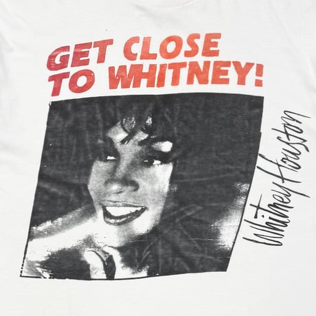 WHITNEY HOUSTON GET CLOSE TO WHITNEY! WHITE SOLAR TEE XL 0217