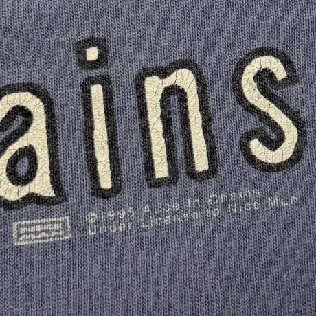ALICE IN CHAINS 95/96 SPERM MAN FADED NAVY FRUTI OF THE LOOM LARGE 0743