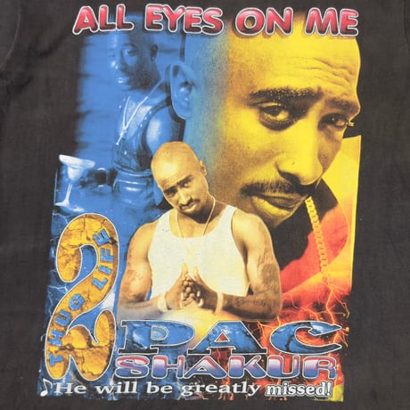 2PAC RAP DESIGN Me Against The World HB Tee XL 4156