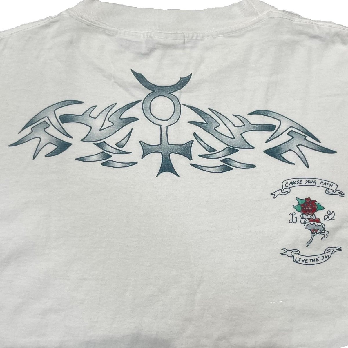 DENNIS RODMAN TATTOO LS WHITE XL 9583 | greatLA