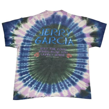 JERRY GARCIA 	1996 MAY THE FOUR WINDS BLOW YOU SAFELY HOME TIE DYE ANVIL LARGE 0648