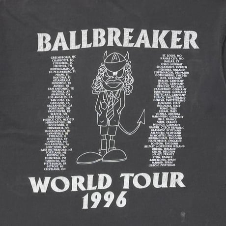 AC/DC BALLBREAKER WORLD TOUR 1996 BLACK BROCKUM XL 0039