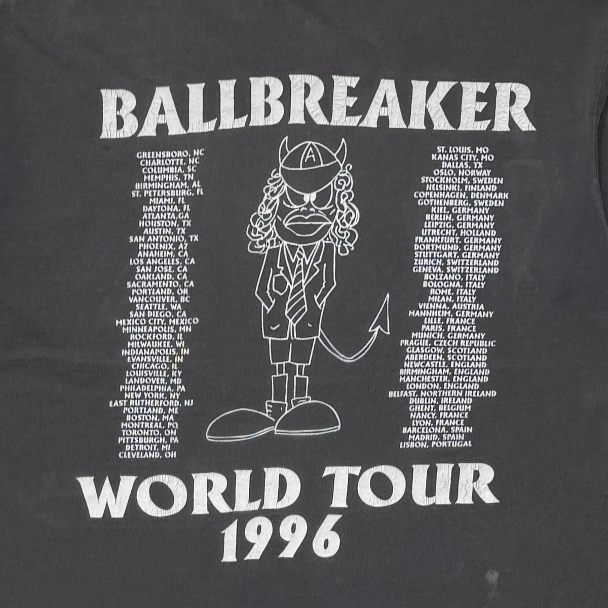 AC/DC BALLBREAKER WORLD TOUR 1996 BLACK BROCKUM