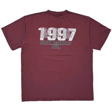 RAGE AGAINST THE MACHINE 1997 NORTH AMERICAN TOUR MEMBER PORTRAIT BURGUNDY GIANT XL 9987
