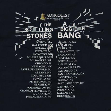 THE ROLLING STONES 2005-2006 A BIGGER BANG BLACK ANVIL LARGE 2655