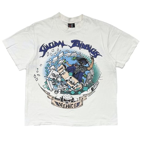 SUICIDAL TENDENCIES VENICE WHITE GIANT BY TEE JAYS LARGE 4097