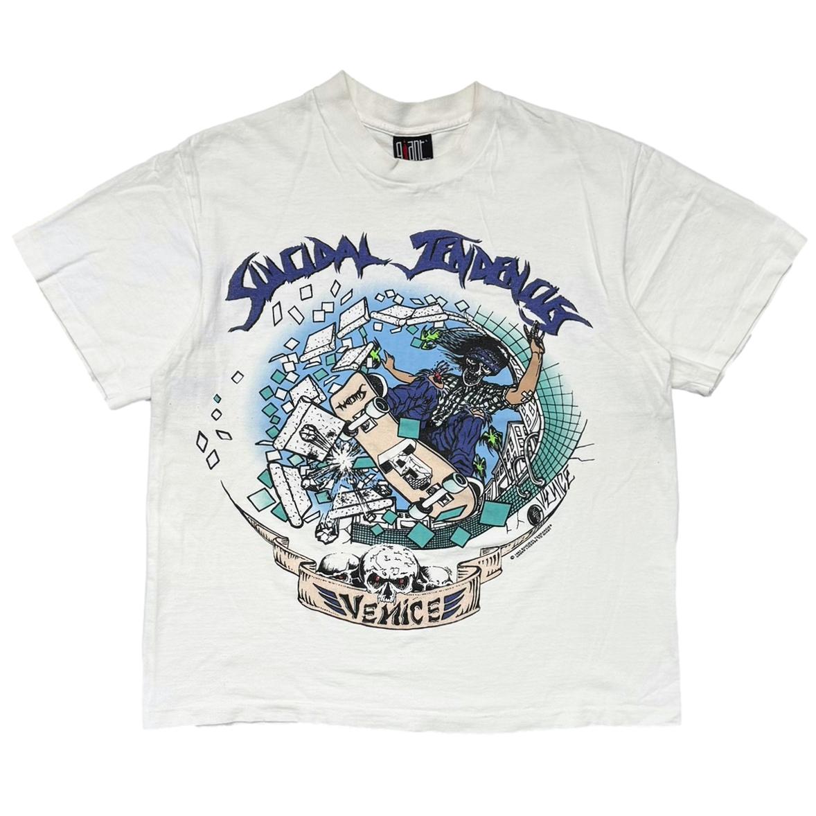 SUICIDAL TENDENCIES VENICE WHITE GIANT BY TEE J