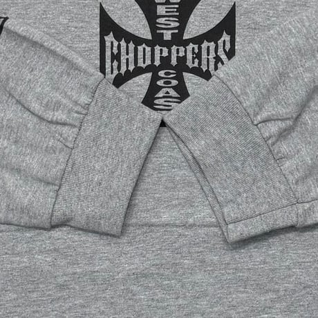 WEST COAST CHOPPERS IRON CROSS LS ASH GREY XL 8564
