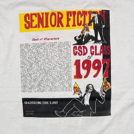 OLD & VINTAGE PULP FICTION PARODY SENIOR FICTION FITS XL 5405