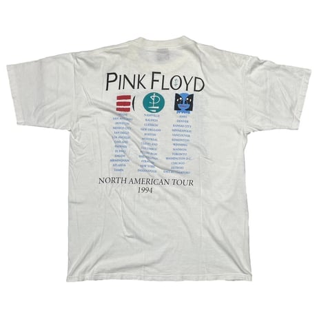 PINK FLOYD NORTH AMERICAN TOUR 1994 BROCKUM XL WHITE 7505