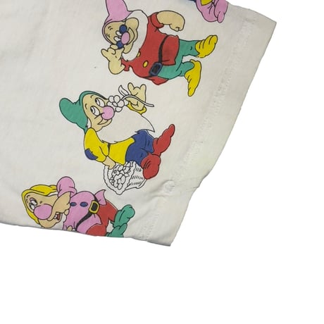 DISNEY VINTAGE Snow White and the Seven Dwarfs OVP WHITE FITS LARGE 7355