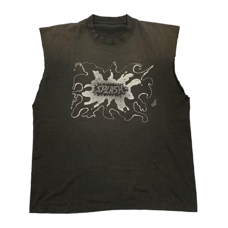 OLD & VINTAGE 90's SPLASH TEE SLEEVELESS CUT FITS XL 4822