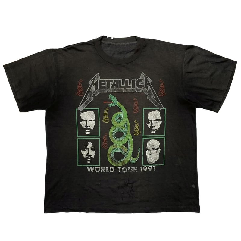 正規品 Meatllica 1991-92 tour Tシャツ METALLICA WORLD TOUR 1991 RULES FITS XL | great