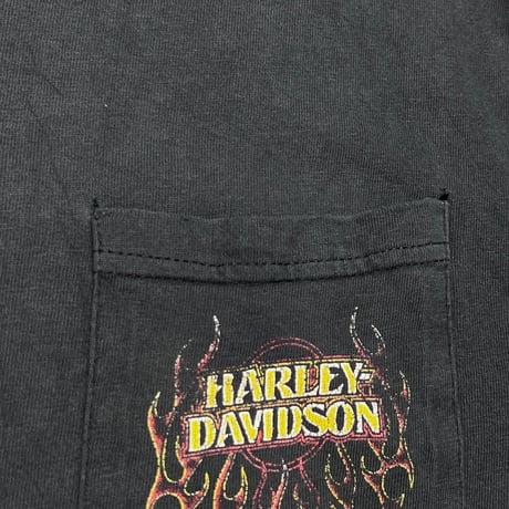 HARLEY DAVIDSON RED RIVER POCKET FLAME LS FITS XL 0740
