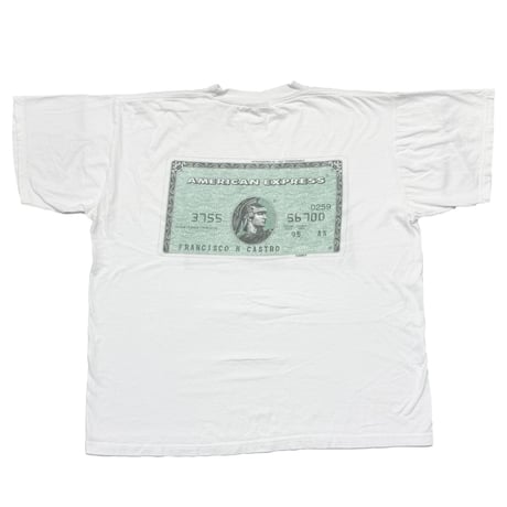 AMERICAN EXPRESS CARD DOUBLE SIDE FRANCISCO M CASTRO WHITE XL 8876