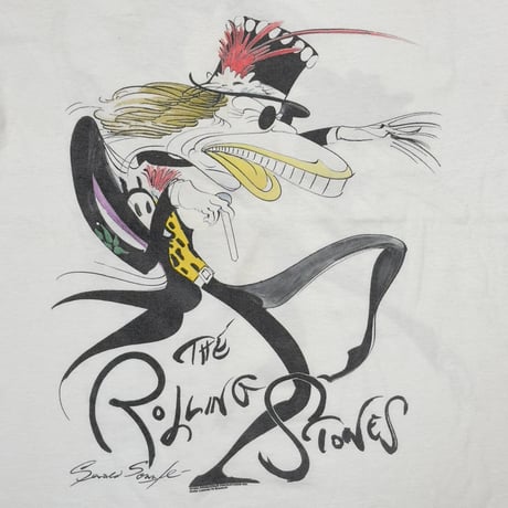 ROLLING STONES 1994 Gerald Scarfe WHITE BROCKUM LARGE 9398