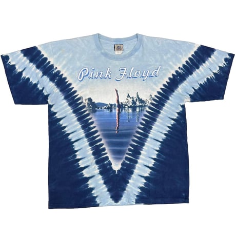 PINK FLOYD 00s WISH YOU WERE HERE TIE DYE LIQUID BLUE XL 2786